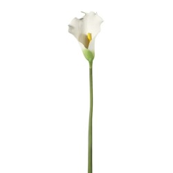 Artificial Calla Lilies Real Touch Large White 82cm - C161 