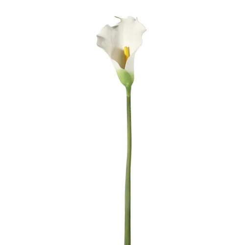 Artificial Calla Lilies Real Touch Large White 82cm - C161 
