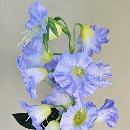 Artificial Campanula Bell Flowers Blue 87cm - C070 BB1