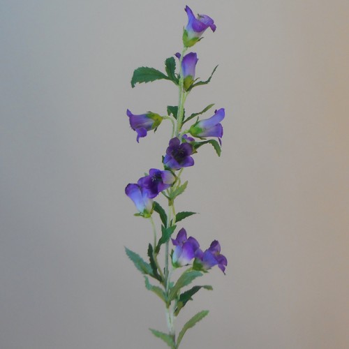 Artificial Campanula Bell Flowers Purple 88cm - C102 G3