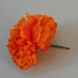 Short Stem Carnation Orange 9cm - C007 