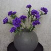 Fleur Artificial Carnations Bunch Purple 45cm - C253 C4