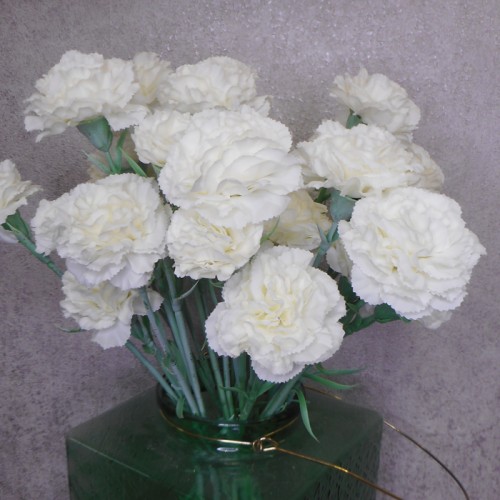 Artificial Spray Carnations Cream - C037 D4