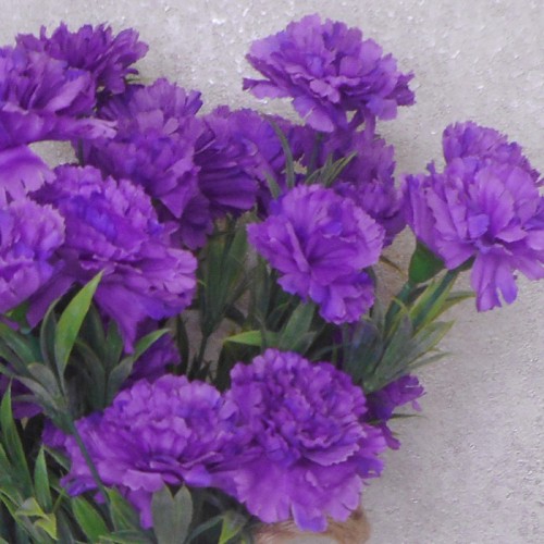 Fleur Artificial Carnations Bunch Purple - C256 J4