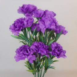 Fleur Artificial Carnations Bunch Purple - C256 J4