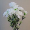 Fleur Artificial Carnations Bunch White 45cm - C246 Fleur Artificial Carnations Bunch White 45cm - C246