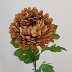 Artificial Chrysanthemums Caramel 57cm - C176 D2