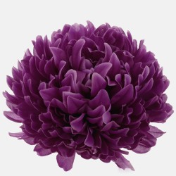 Artificial Chrysanthmeum Purple Heads Only 17cm - C261 FF3