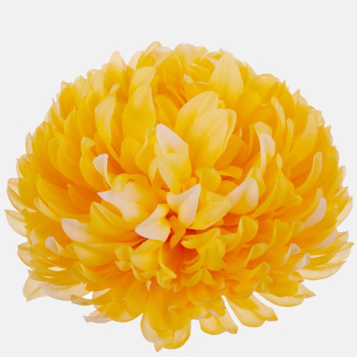 Artificial Chrysanthmeum Yellow Heads Only 17cm - C260 FF4