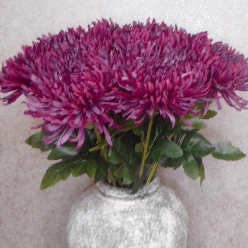 Artificial Fuji Mum Magenta Pink 74cm - C072 D1