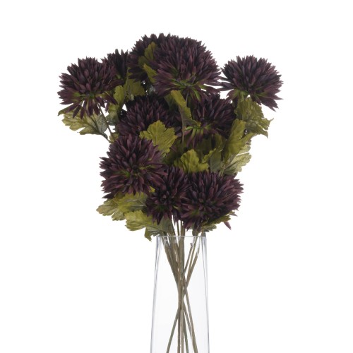 Artificial Kiku Flowers Chocolate Brown 45cm - C079 G1 Artificial Kiku Flowers Chocolate Brown 45cm - C079 G1