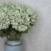 Pompom Chrysanthemum Green and Purple 65cm - C085 E1