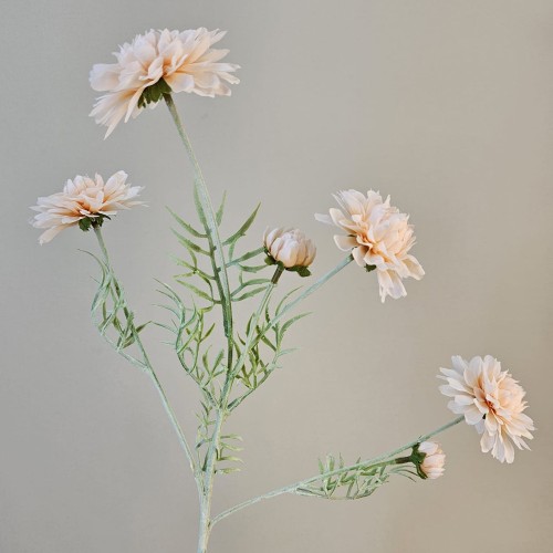 Artificial Spray Chrysanthemums Peach 60cm - C122