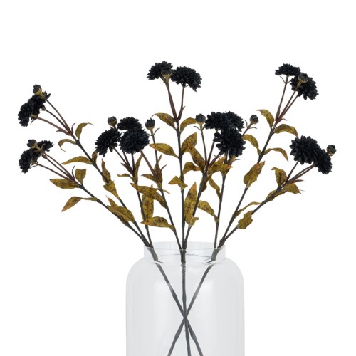 Black Chrysanthemum Spray 65cm - C077 C2