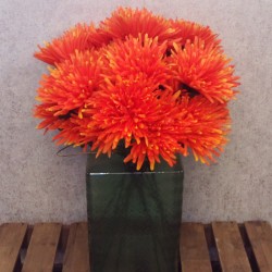 Artificial Spider Chrysanthemums Carnival Orange 64cm - S071 P4