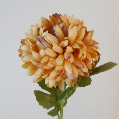 Artificial Pompom Chrysanthemum Caramel Latte 65cm - C050 D2