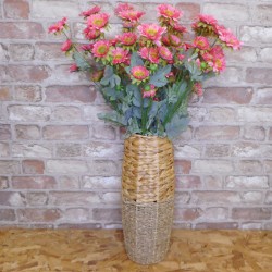 Artificial Spray Chrysanthemums Dusky Pink 69cm - G002 D2