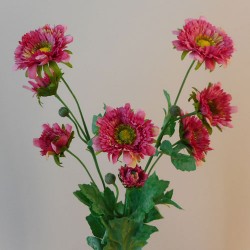 Artificial Spray Chrysanthemums Dusky Pink 69cm - G002 D2