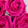 Colourfast Cottage Foam Roses Bundle Hot Pink 6 Pack 24cm - R386 U2