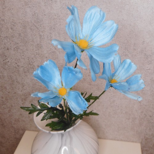 Fleur Artificial Cosmos Blue 74cm - C210 B2