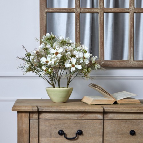 Artificial Cosmos Plants Cream 36cm - C078 BX8