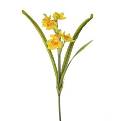 Artificial Tête à Tête Silk Narcissus Daffodils 58cm - D157 F3