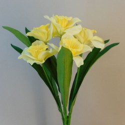 Artificial Daffodils Bunch 7 Flowers 47cm - D114 C1