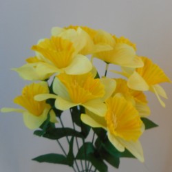 Fleur Artificial Daffodils Bunch 41cm - D083 E1