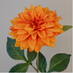 Silk Dahlia Orange 55cm - D190 C1