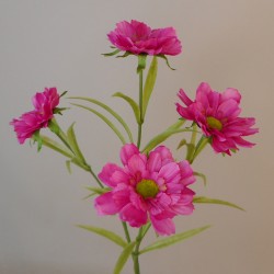 Artificial Daisy Stem Magenta Pink 59cm - D015 E2