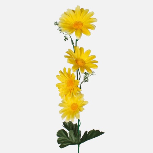 Budget Artificial Daisy Stem Yellow 51cm - D072 I2