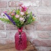 Small Artificial Daisy and Blossom Bundle Pink 23cm - D066 EE2