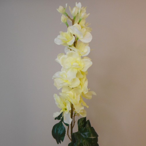 Silk Delphinium or Larkspur Lemon 75cm - D025 C2 Silk Delphinium or Larkspur Lemon 75cm - D025 C2