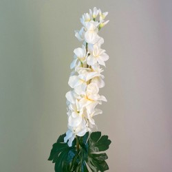 Artificial Garden Delphiniums Blush Peach 75cm - D046 B2