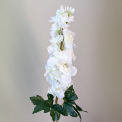 Artificial Garden Delphiniums Ivory 75cm - D053 D3