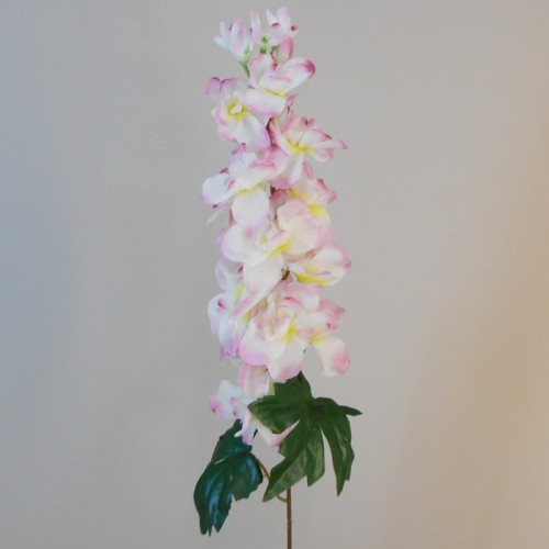 Artificial Garden Delphiniums Cream Pink 75cm - D057 FF2 Artificial Garden Delphiniums Cream Pink 75cm - D057 FF2
