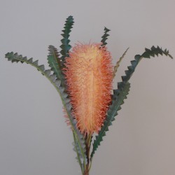 Artificial Banksia Flowers Orange 59cm - B046 B2