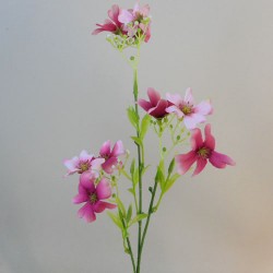 Flax Flowers Dark Pink 48cm - F064 E2