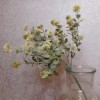 Artificial Floss Flowers Yellow 56cm - F057 F4