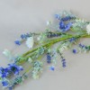 English Garden Flowers Garland Blue 90cm - MED011 KK1