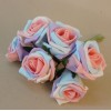 Colourfast Cottage Foam Roses Bundle Unicorn 6 Pack 24cm - R316 R2