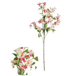 Artificial Double Fuchsia Stem Cream Pink 90cm - F024 FF4