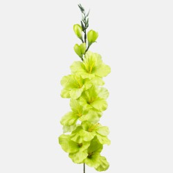 Artificial Gladiola Lime Green 79cm - G015 