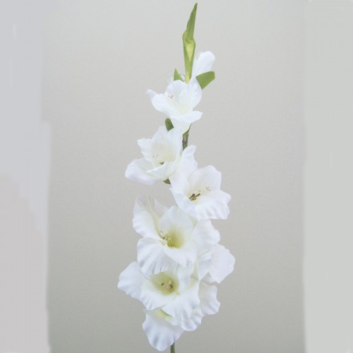 Artificial Gladiola Ivory 94cm - G035 F2