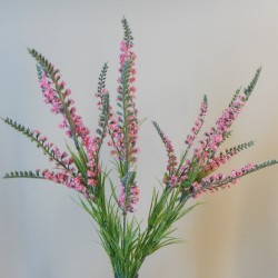 Artificial Heather Plants Pink 54cm - H123 G1