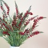 Artificial Heather Plants Red 54cm - H002 DD3