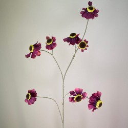 Artificial Helenium Flowers Burgundy 101cm - H107S4