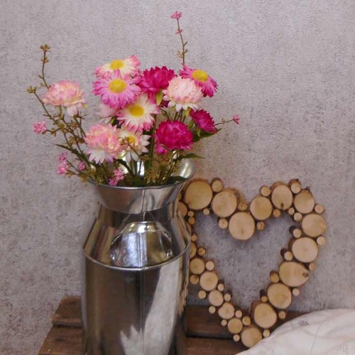 Artificial Helichrysum Mixed Pink 46cm | Faux Dried Flowers - H098 G2