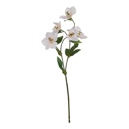 Artificial Helleborus Christmas Roses Blush Pink 45cm - H201 FF3