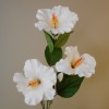 Artificial Hibiscus Spray White 81cm - H150 FF4